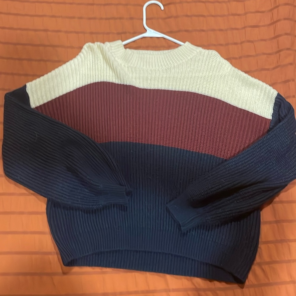 Color block sweater
